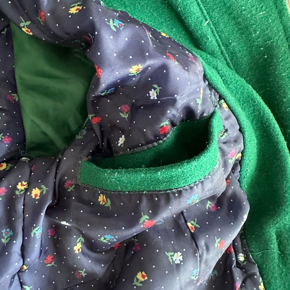 Vintage Thinsulate Green Wool Pea Coat with Toggles - Size Small - Picture 11 of 11
